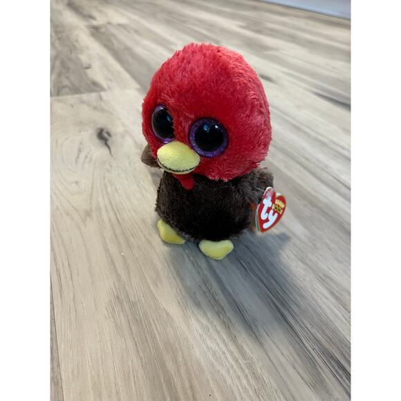 Ty Beanie Boos 2013 GOBBLES the Turkey 6" NEW Tags Plush Stuffed Animal Toy - Picture 1 of 7